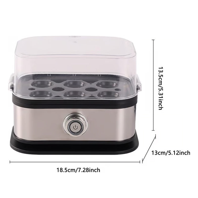🥚 Multifunctional Electric Egg Steamer - Compact Fast Breakfast Cooker