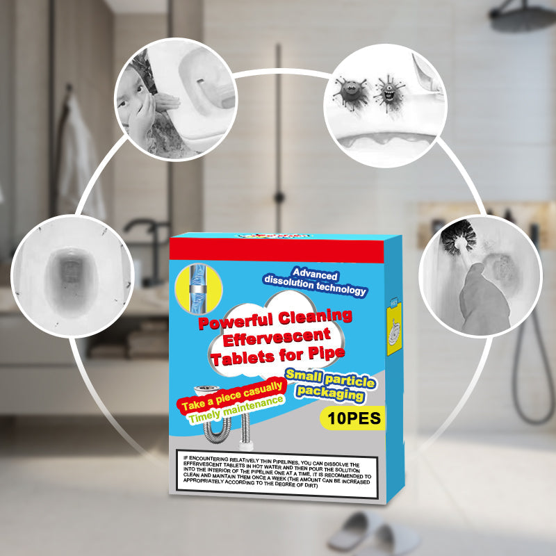 🧼 Pipe Cleaning Effervescent Tablets | Drain Freshening & Maintenance