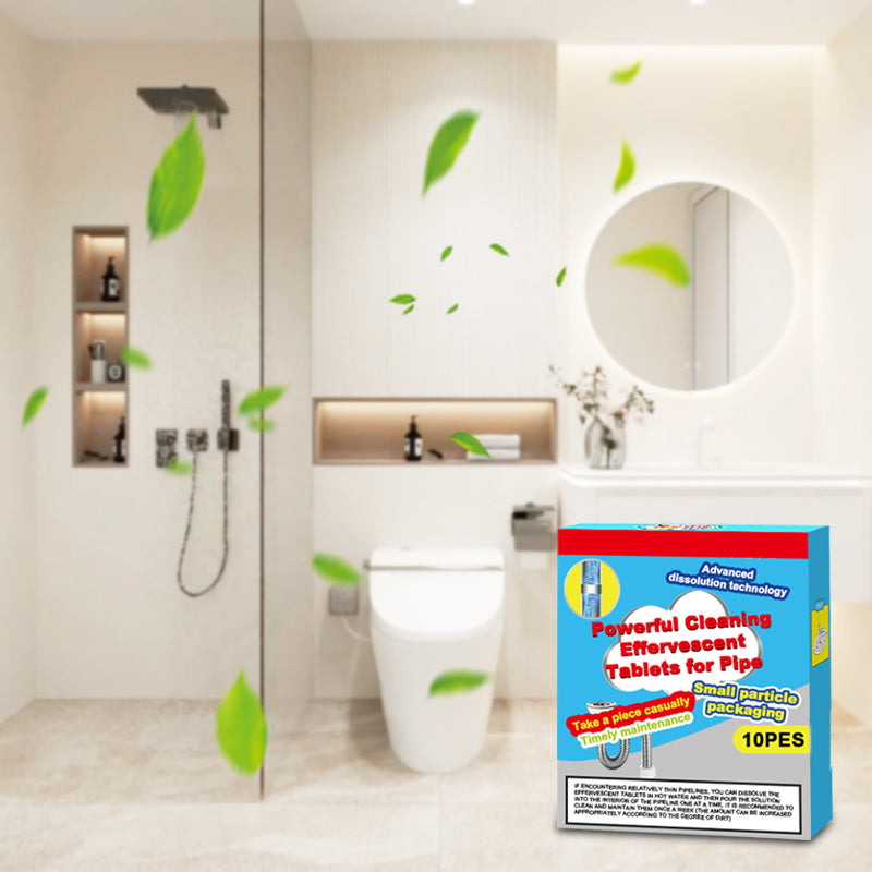🧼 Pipe Cleaning Effervescent Tablets | Drain Freshening & Maintenance