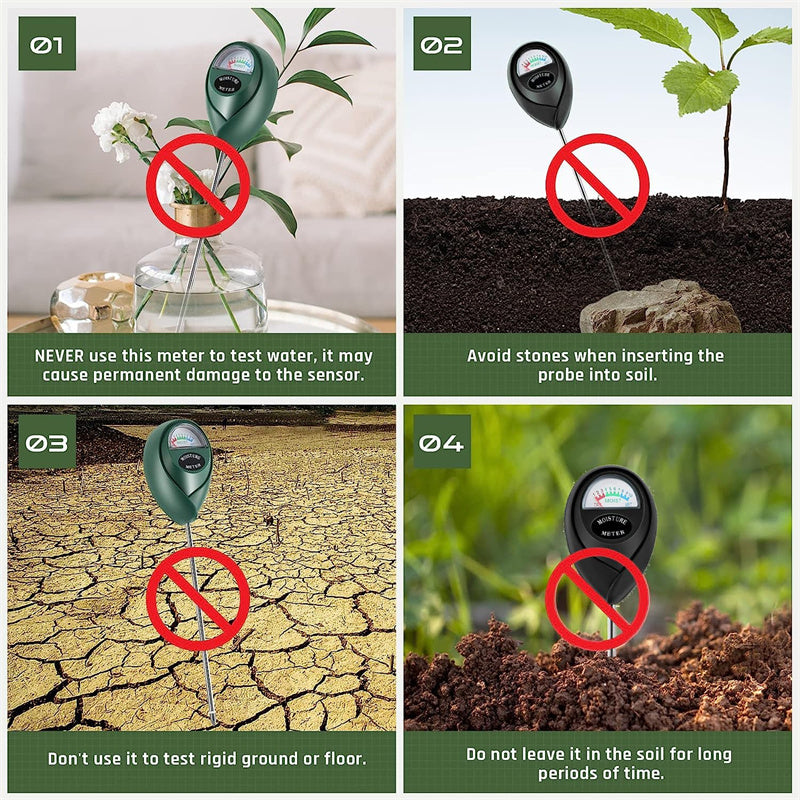 🪴 Soil Moisture Meter for Indoor & Outdoor Plants – No Batteries 💧