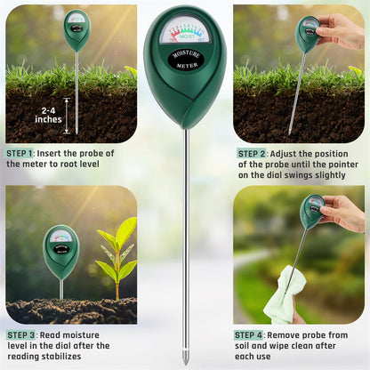 🪴 Soil Moisture Meter for Indoor & Outdoor Plants – No Batteries 💧