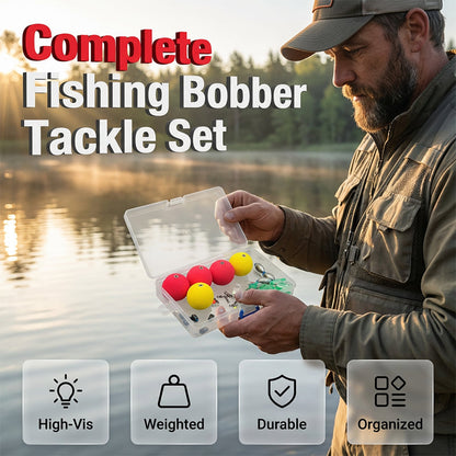 🎣 High-Buoyancy Fishing Float Kit - Precision Weighted Foam Bobbers