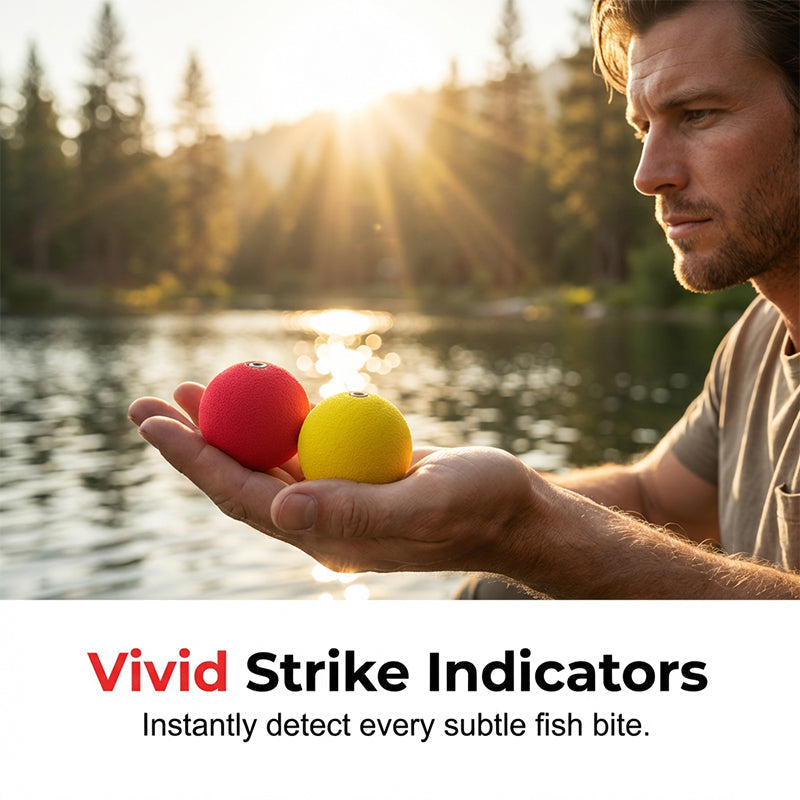 🎣 High-Buoyancy Fishing Float Kit - Precision Weighted Foam Bobbers