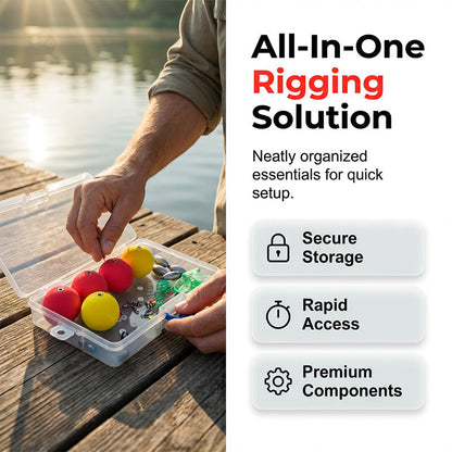 🎣 High-Buoyancy Fishing Float Kit - Precision Weighted Foam Bobbers
