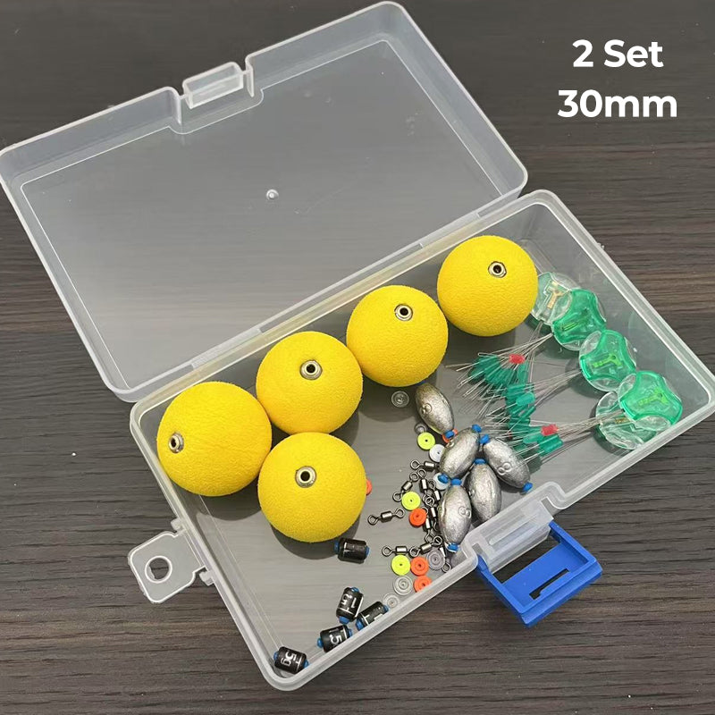 🎣 High-Buoyancy Fishing Float Kit - Precision Weighted Foam Bobbers