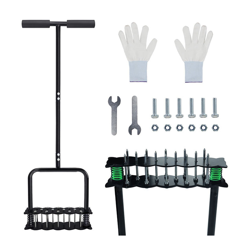 🌱 Manual Lawn Aerator – Carbon Steel Core Aerator for Compacted Soil ✨