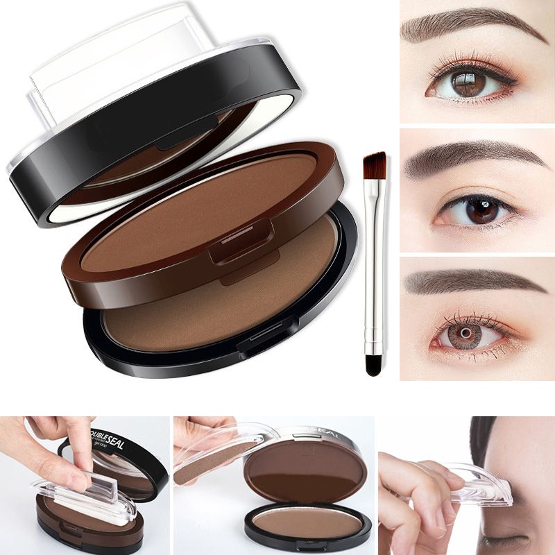 ✨ Adjustable Eyebrow Stamp – Two-Color Brow Powder For Natural-Looking Brows