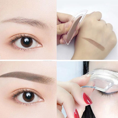 ✨ Adjustable Eyebrow Stamp – Two-Color Brow Powder For Natural-Looking Brows