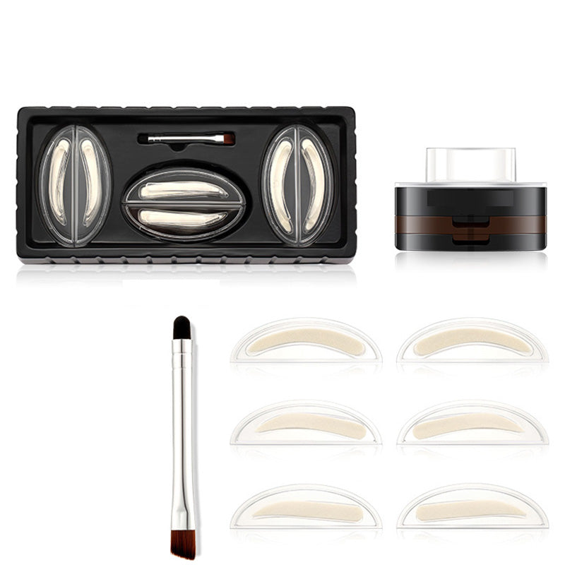 ✨ Adjustable Eyebrow Stamp – Two-Color Brow Powder For Natural-Looking Brows