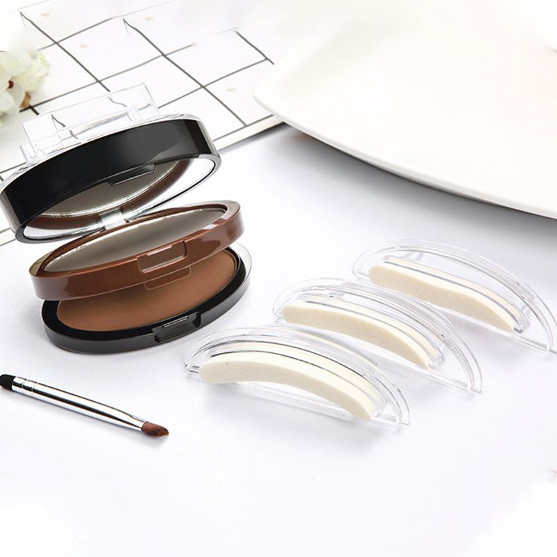 ✨ Adjustable Eyebrow Stamp – Two-Color Brow Powder For Natural-Looking Brows
