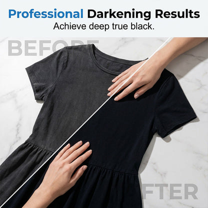 🖤 Black Clothing Color Refresh Sheets – Easy Wash Fabric Darkening