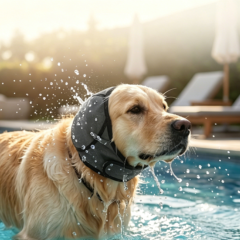 🐶 Dog Calming Hoodie & Waterproof Earmuff - Anxiety Relief Headwear 🎧