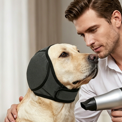 🐶 Dog Calming Hoodie & Waterproof Earmuff - Anxiety Relief Headwear 🎧
