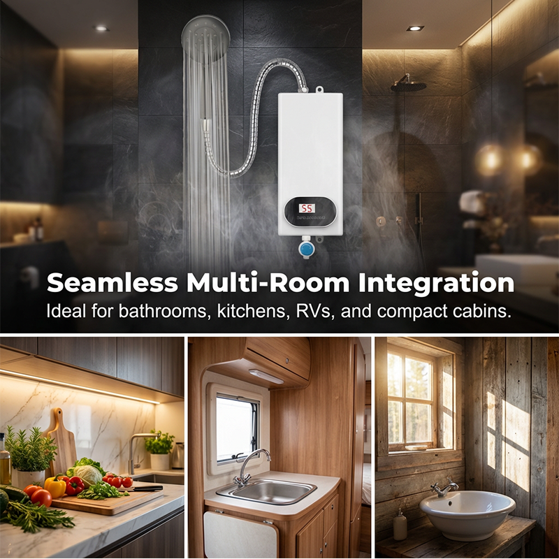 🔥 3500W Instant Electric Water Heater – Compact Tankless Design 🚿