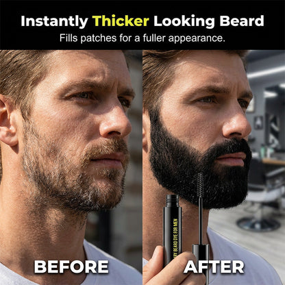 🧔 Instant Temporary Beard & Eyebrow Dye Wand - Gray Coverage for Men 🖤
