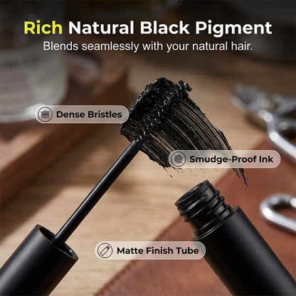 🧔 Instant Temporary Beard & Eyebrow Dye Wand - Gray Coverage for Men 🖤