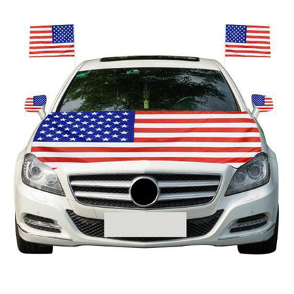 🔥Last Day Promotion🎁Patriotic Car Hood Flag Cover - ⭐ Turn Any Vehicle Into A Patriotic Statement