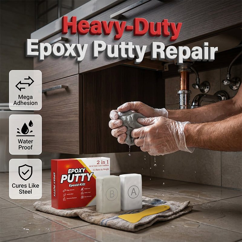 💥 BUY 2 GET 1 FREE💪 Heavy-Duty Epoxy Putty –Stone, Metal & Ceramic Repair