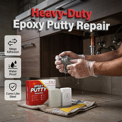 💥 BUY 2 GET 1 FREE💪 Heavy-Duty Epoxy Putty –Stone, Metal & Ceramic Repair