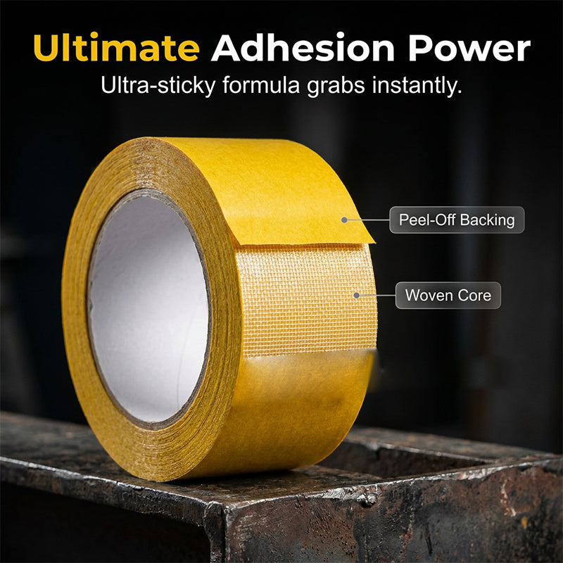 💥 [LAST DAY - 55% OFF] 🛠️ Heavy-Duty Double-Sided Tape: Removable & Zero Residue 🏡