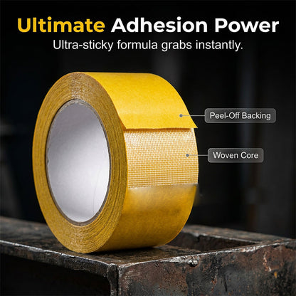 💥 [LAST DAY - 55% OFF] 🛠️ Heavy-Duty Double-Sided Tape: Removable & Zero Residue 🏡