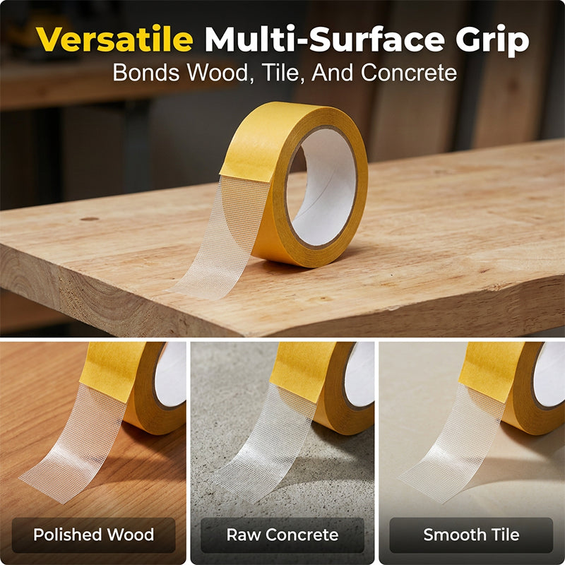 💥 [LAST DAY - 55% OFF] 🛠️ Heavy-Duty Double-Sided Tape: Removable & Zero Residue 🏡