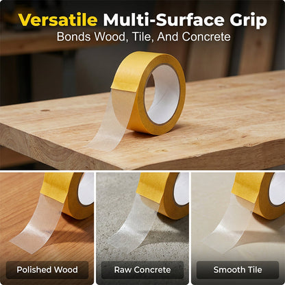 💥 [LAST DAY - 55% OFF] 🛠️ Heavy-Duty Double-Sided Tape: Removable & Zero Residue 🏡