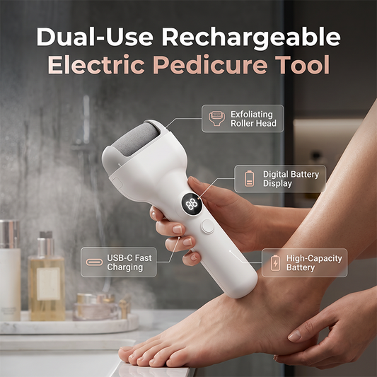 🦶 Rechargeable Electric Foot Callus Remover | At-Home Pedicure Tool