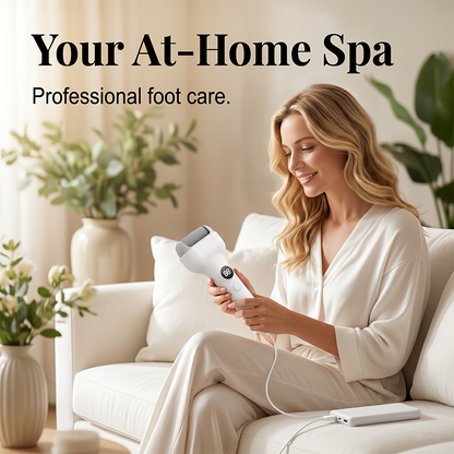 🦶 Rechargeable Electric Foot Callus Remover | At-Home Pedicure Tool