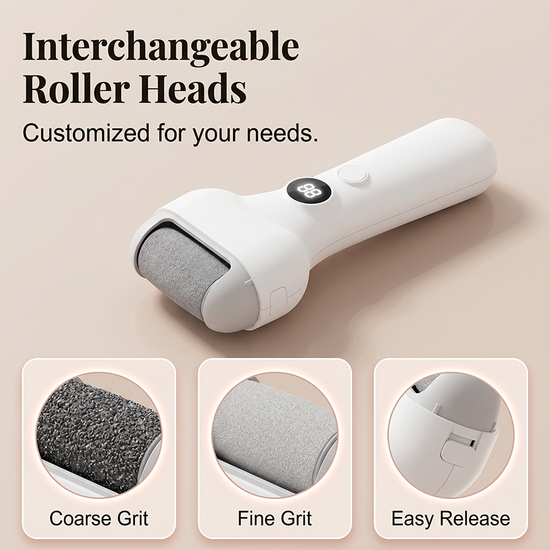 🦶 Rechargeable Electric Foot Callus Remover | At-Home Pedicure Tool