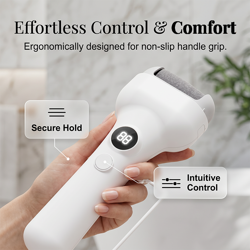 🦶 Rechargeable Electric Foot Callus Remover | At-Home Pedicure Tool