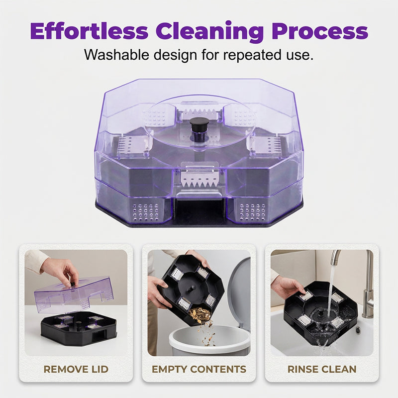 🪳 Reusable High-Efficiency Roach Trap Eco-Friendly Multi-Entry Physical Capture Box 🛡️