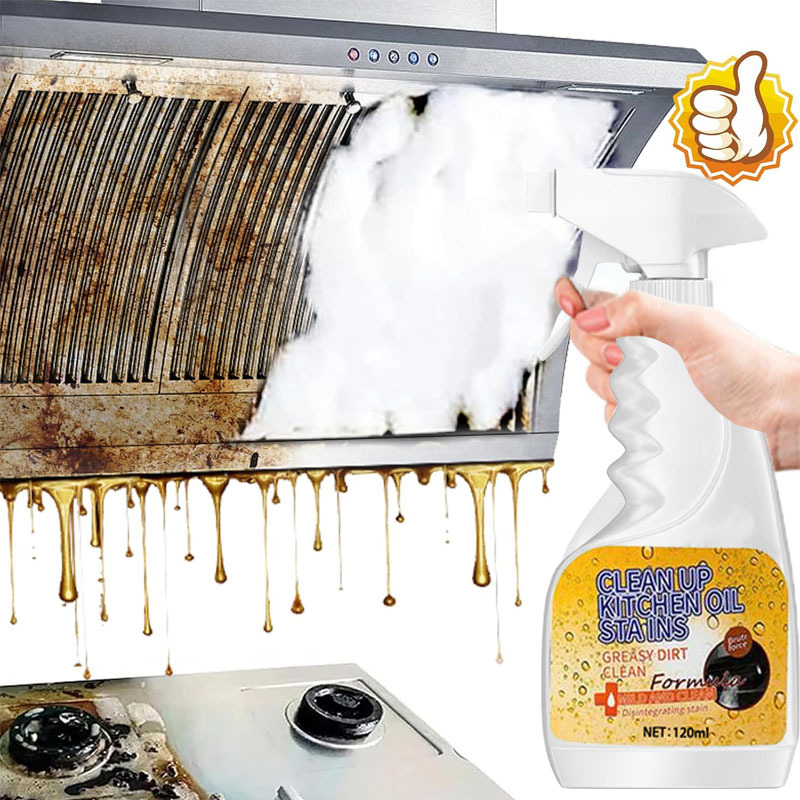 🍳 Heavy-Duty Kitchen Degreaser Spray – Fast Grease Removal ✨
