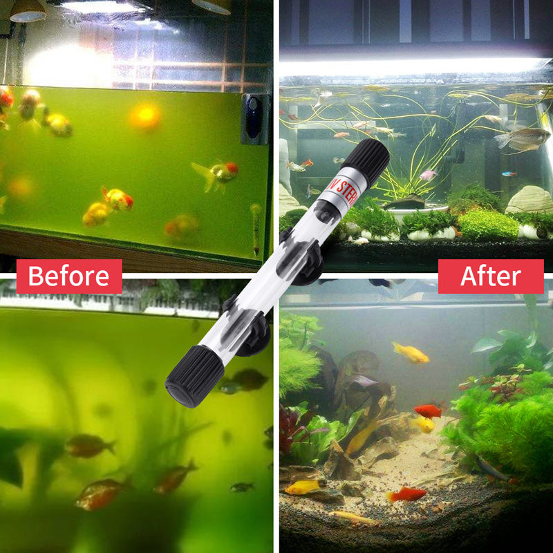 🐟 Submersible UV Sterilizer Lamp – Aquarium Water Clarity Timer