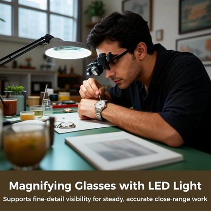 Precision LED Magnifier for Electronics & Crafts