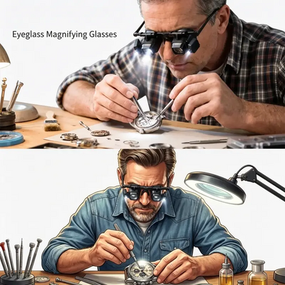 Precision LED Magnifier for Electronics & Crafts