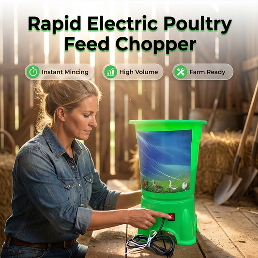 🌿 Electric Poultry Feed Chopper – Fast Vegetable & Green Feed Shredder For Farm Use 🐔