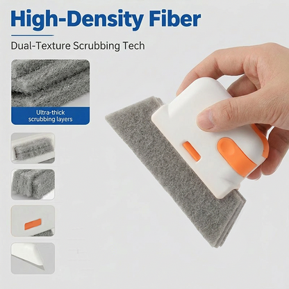 🪟 3-in-1 Window Track Cleaning Tool with Power Grip Handle 🧼