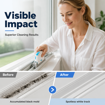 🪟 3-in-1 Window Track Cleaning Tool with Power Grip Handle 🧼
