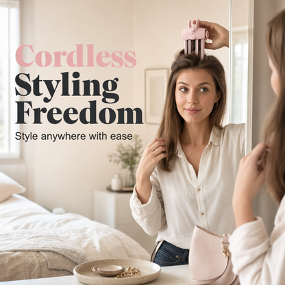 ✨ Cordless Heated Root Lift Clip – Volumizing Hair Styling Tool