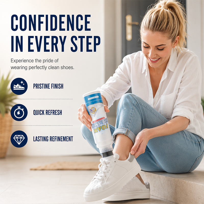 👟 Shoe Cleaning Foam with Built-In Brush