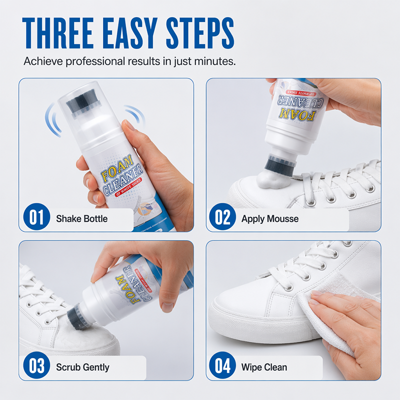 👟 Shoe Cleaning Foam with Built-In Brush