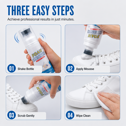 👟 Shoe Cleaning Foam with Built-In Brush