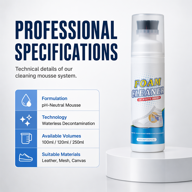 👟 Shoe Cleaning Foam with Built-In Brush