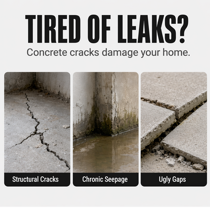 🏠 Waterproof Concrete Crack Filler for Indoor & Outdoor Use