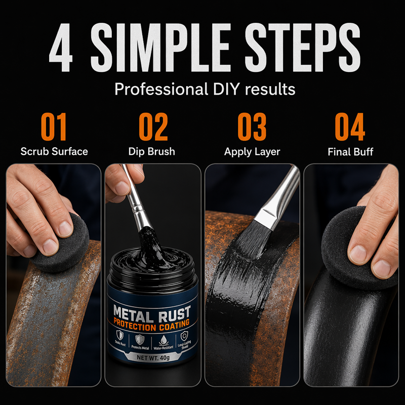 Metal Rust Protection Black Repair Paste