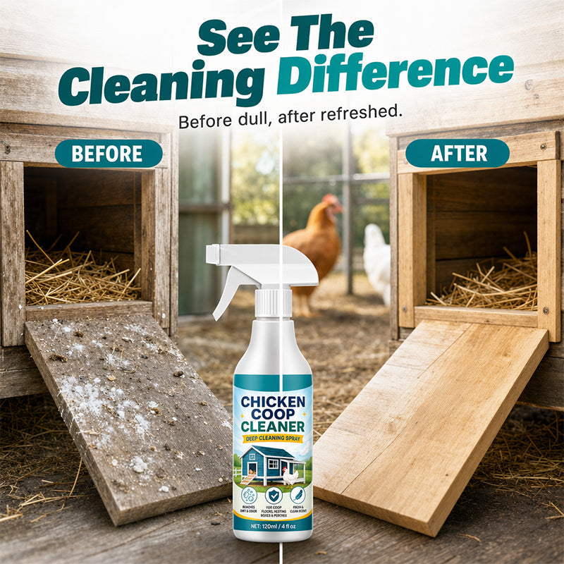 🐔 Chicken Coop Cleaner Spray – Eliminates Odor & Mess in Minutes! ✨