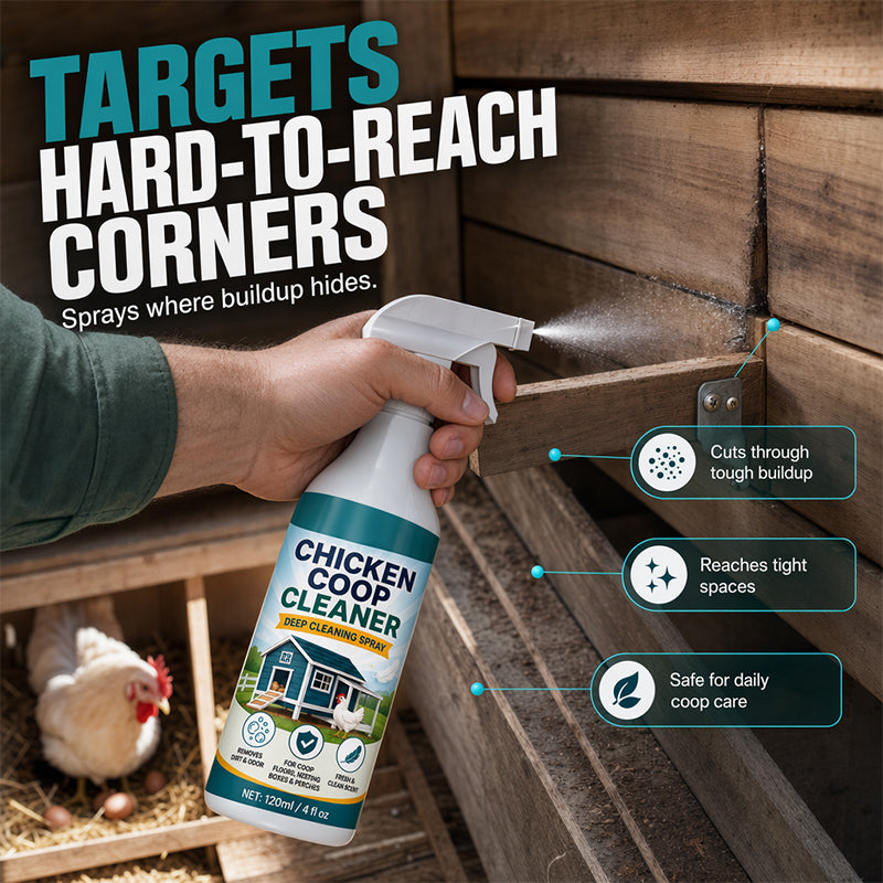 🐔 Chicken Coop Cleaner Spray – Eliminates Odor & Mess in Minutes! ✨