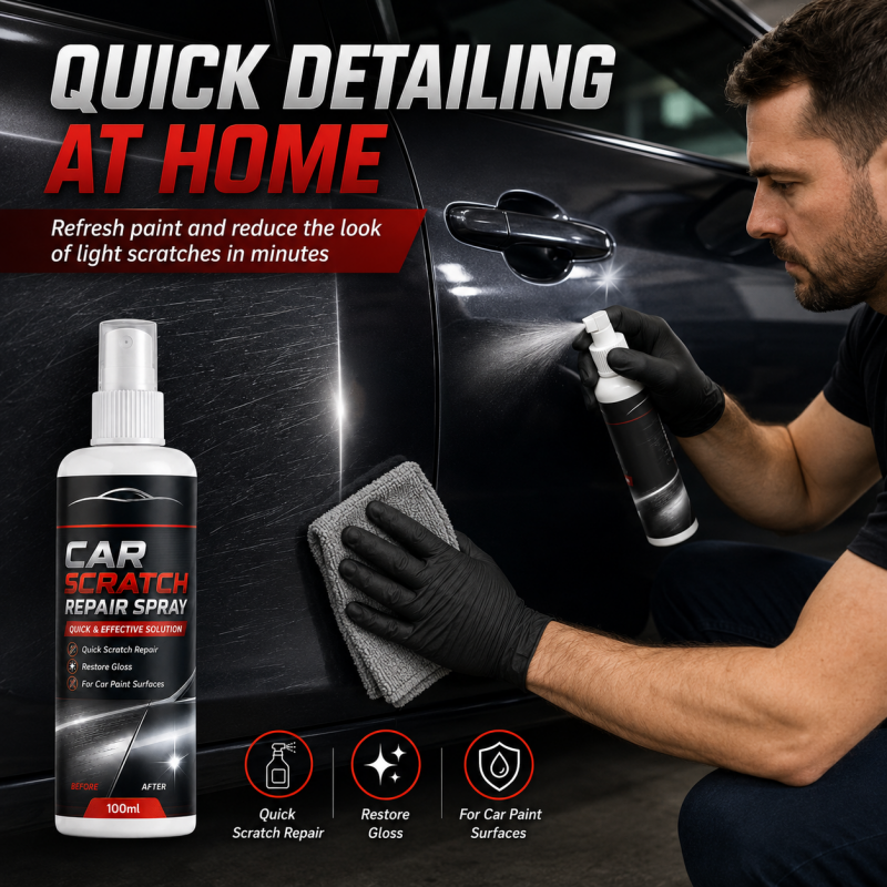 🚗 Car Scratch Repair Spray – Light Scratch & Gloss Restorer ✨