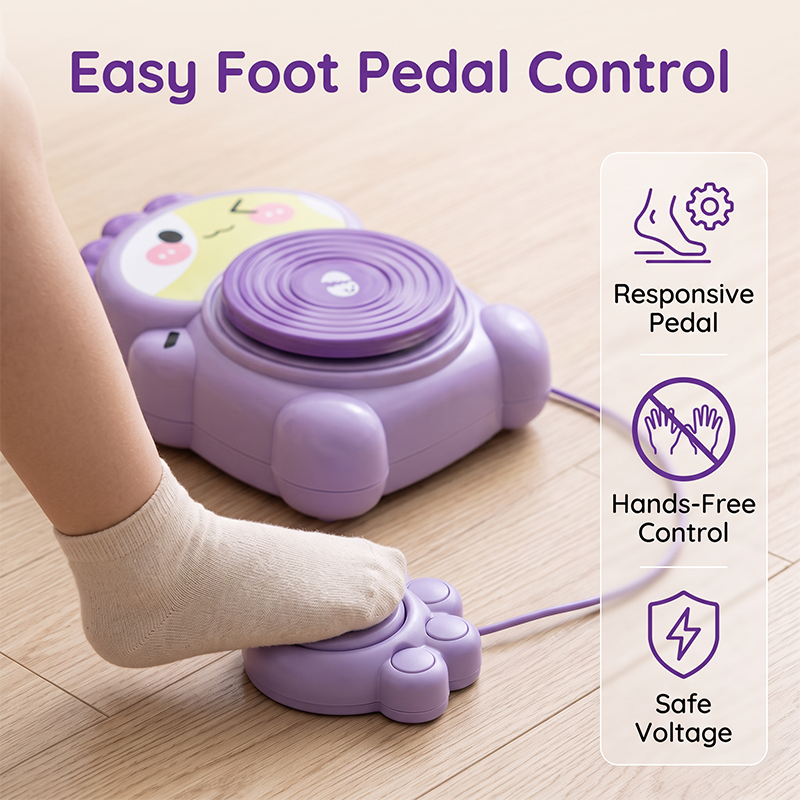 🎨 Kids Electric Pottery Wheel Kit – DIY Clay Craft Set for Creative Play